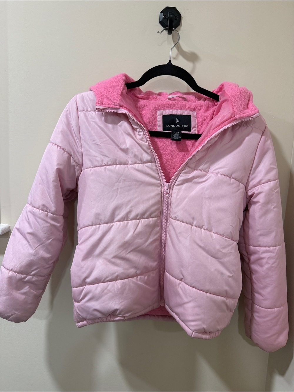 London Fog Kids Light Pink Quilted Puffer Jacket